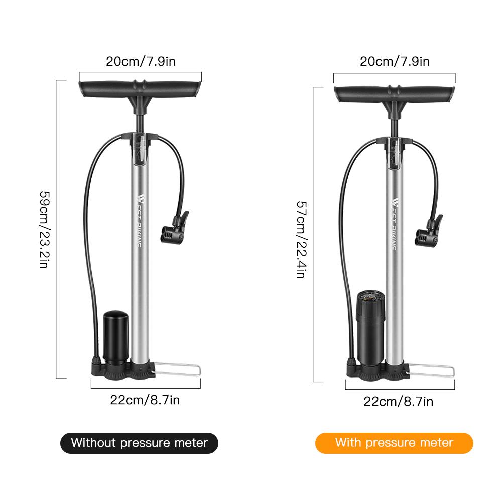 Bơm xe đạp 160 PSI MTB với kim bi đa chức năng
