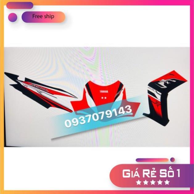 Tem rời ex 2010 RX đỏ đen chống nước 3 lớp ko bay màu bảo hành màu sắc vĩnh viễn
