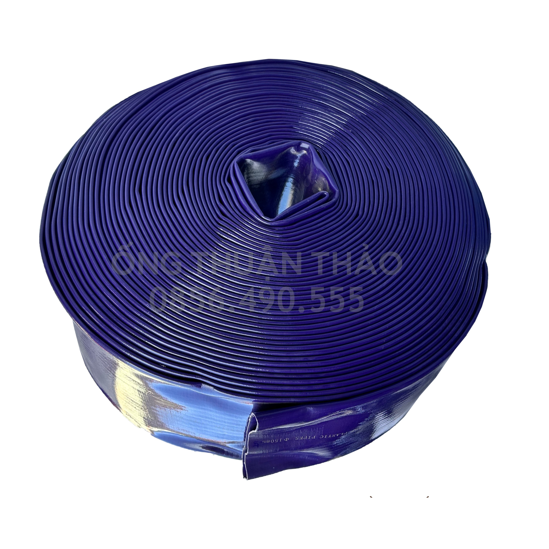 Ống bạt cốt dù tím phi 150MM cuộn 20M - Ống nhựa PVC tải cát sỏi THUẬN THẢO