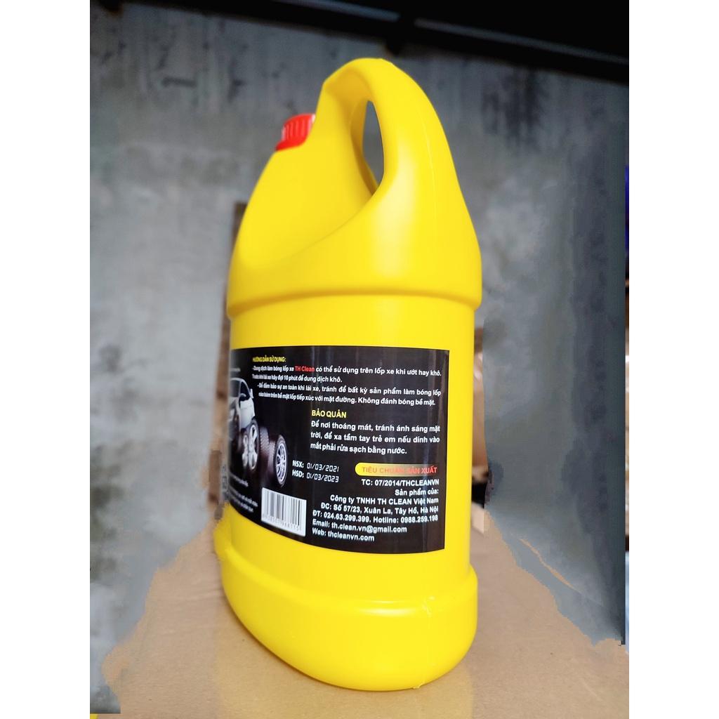Xịt dưởng đen bóng lốp ô tô, xe máy can 4.5 lít