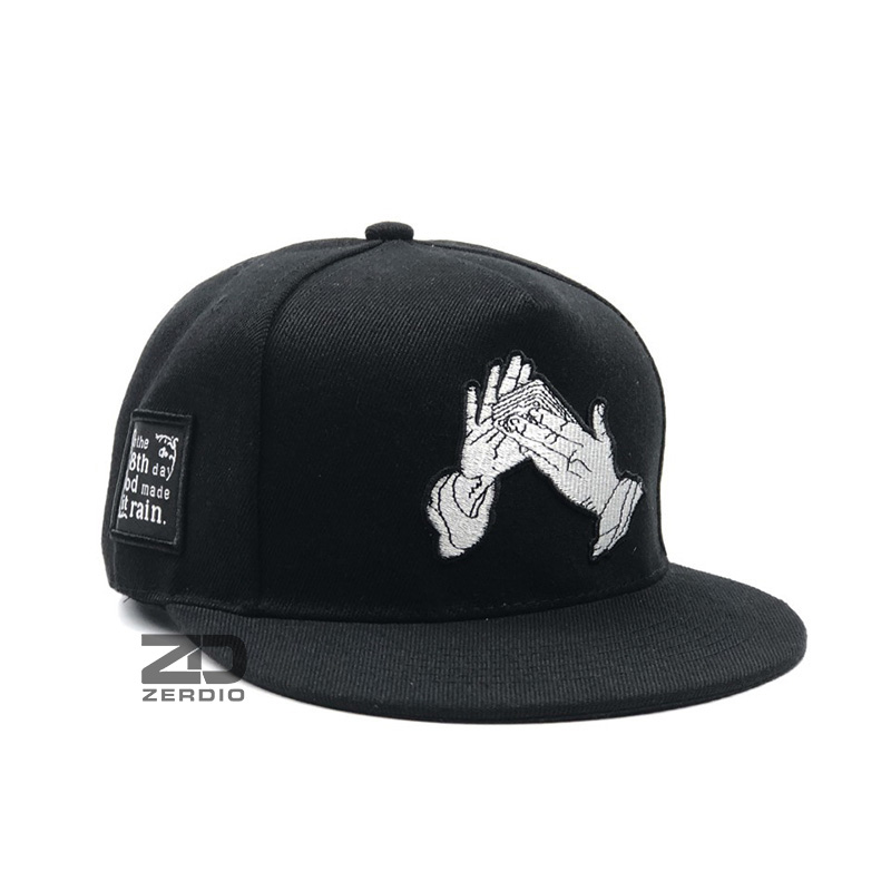 Nón snapback nam cao cấp, mũ hiphop đẹp thêu họa tiết cá tính vải kaki cao cấp