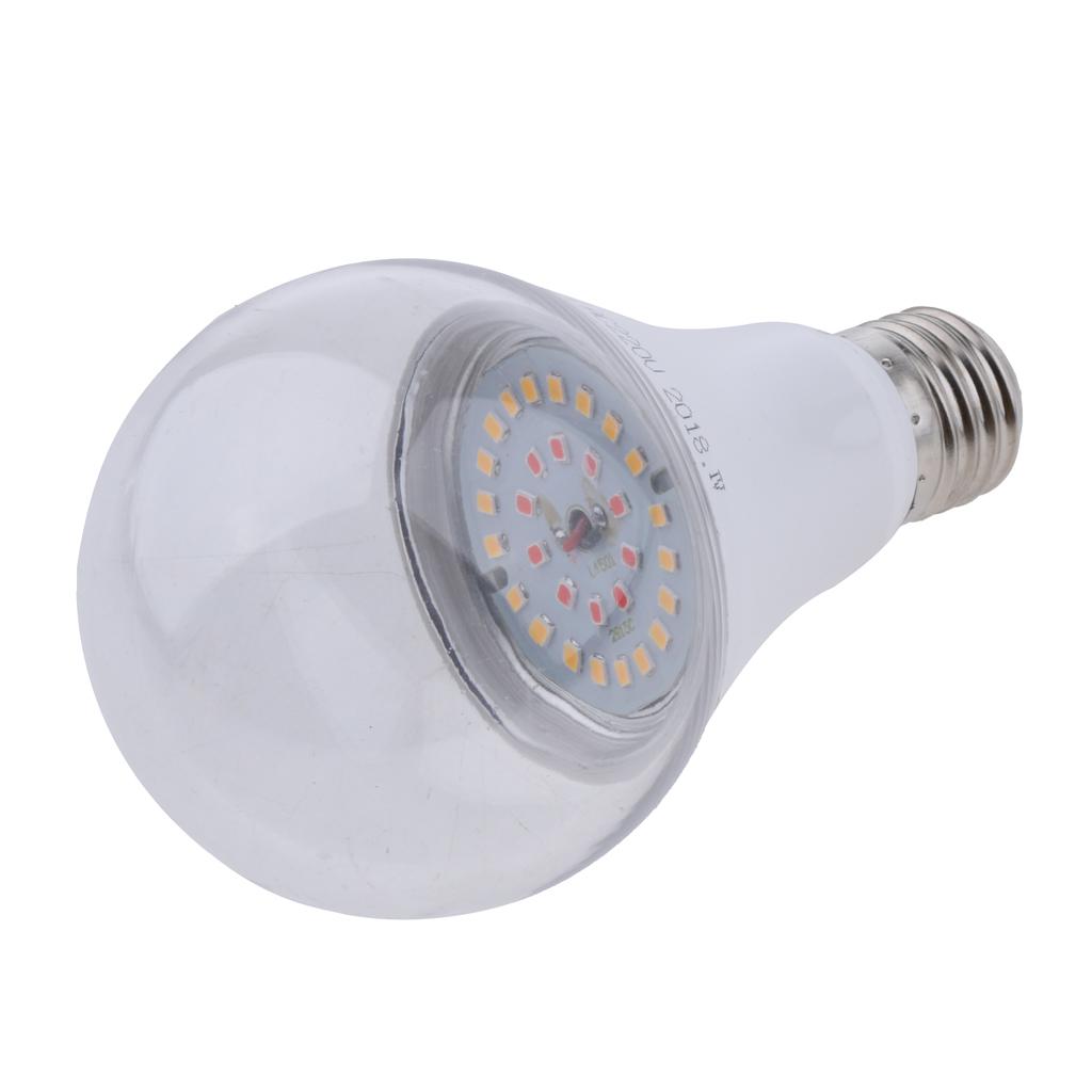 3xE27 Base LED Grow Light Bub Fruit Flower Plant Grow Lamp for Indoor Plants  Warm White_15W