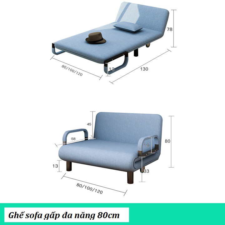 1.GSFDN1.2 sofa giường gấp gọn 120cm - Ghế sofa giường đa năng