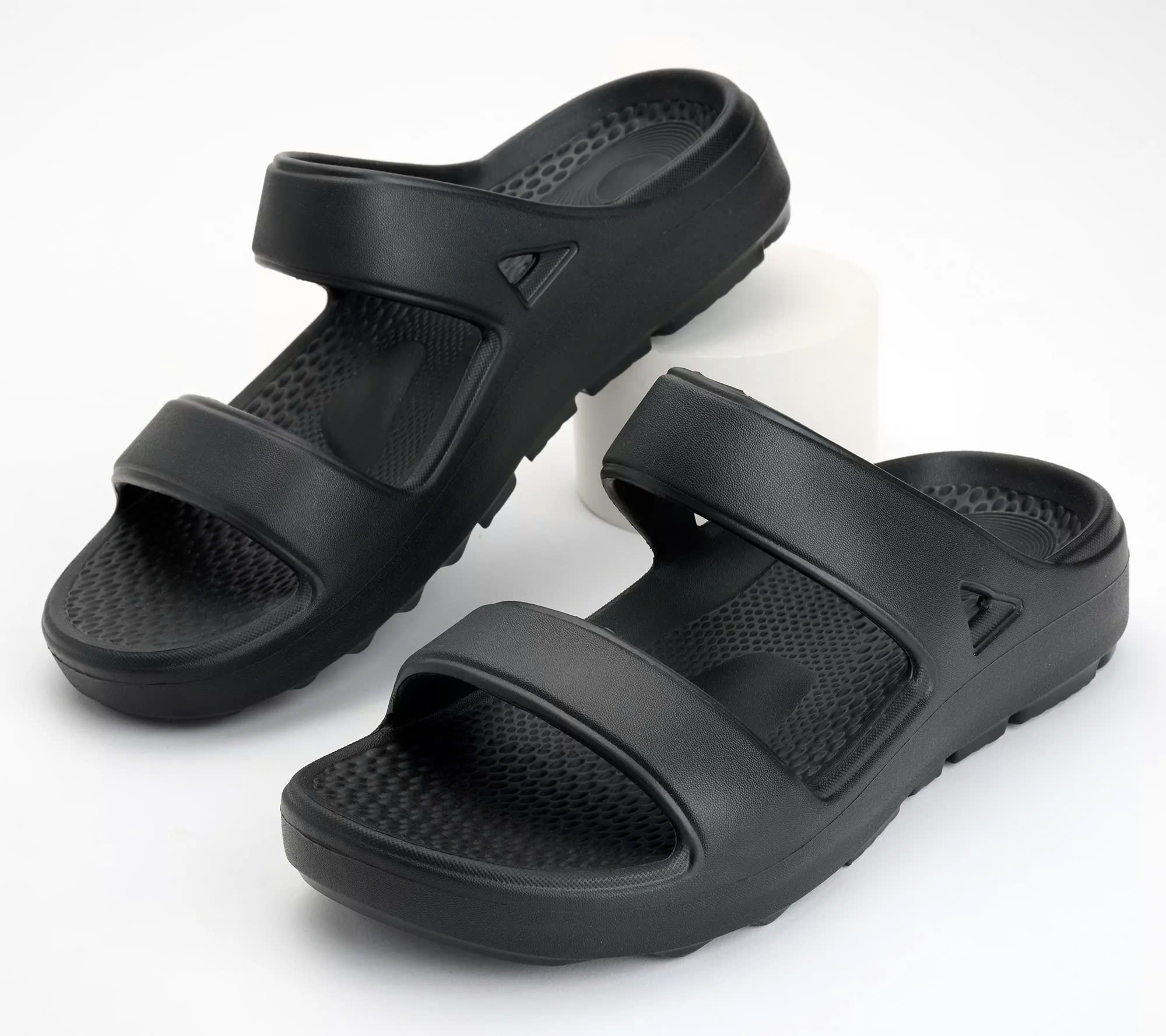 Dép quai ngang sức khỏe nữ Revitalign Fusion Zest Black - đế đúc EVA nguyên khối, nâng vòm giảm đau chân