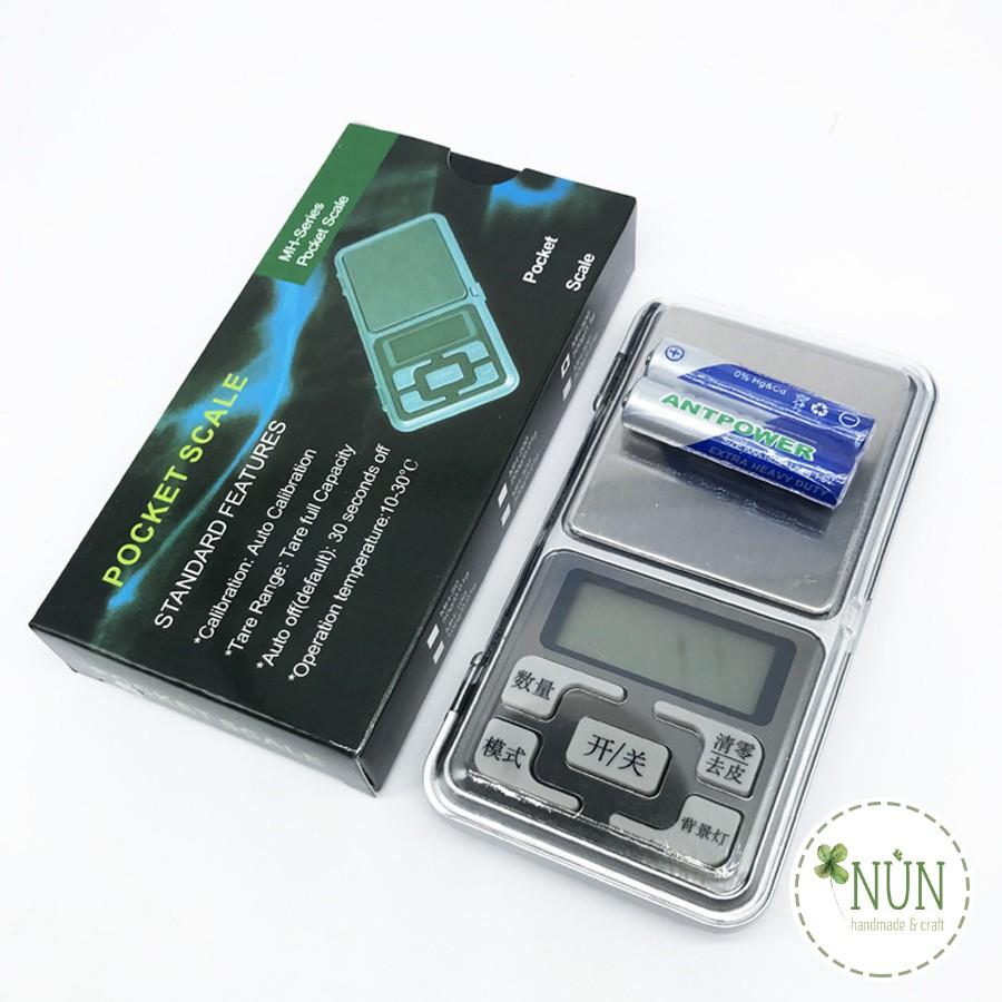 Cân Điện Tử Bỏ Túi Tiểu Ly Mini 0,1- 500g Dùng Pha Tỷ Lệ Resin Epoxy