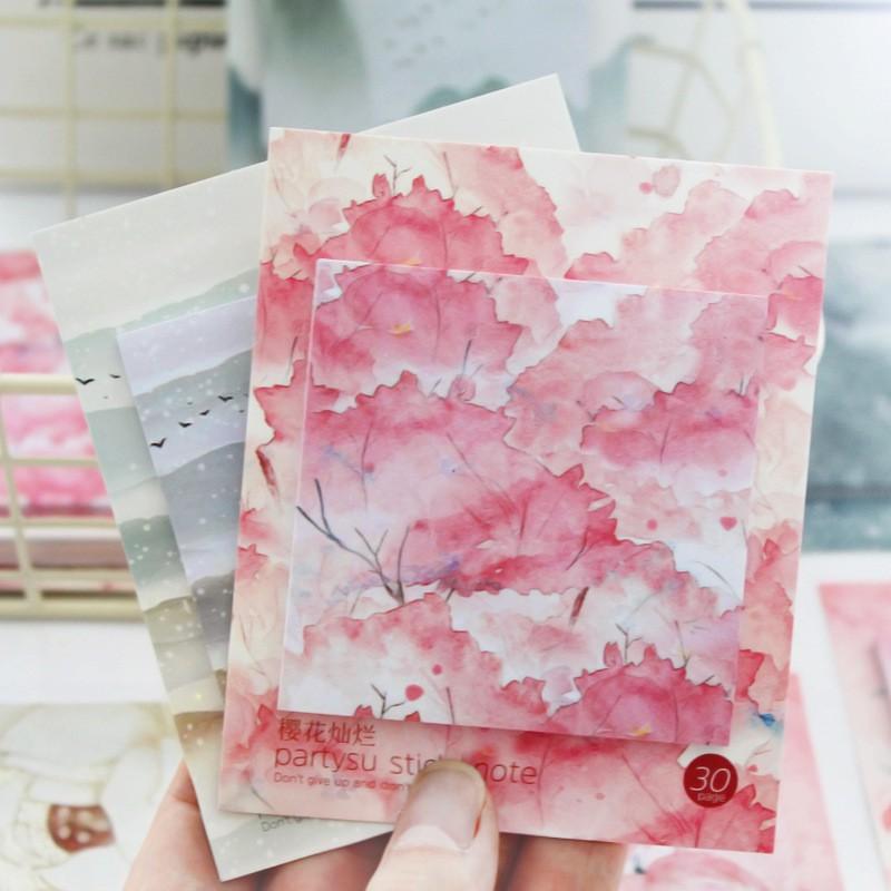 SN01 Giấy ghi chú sticky note nhiều màu