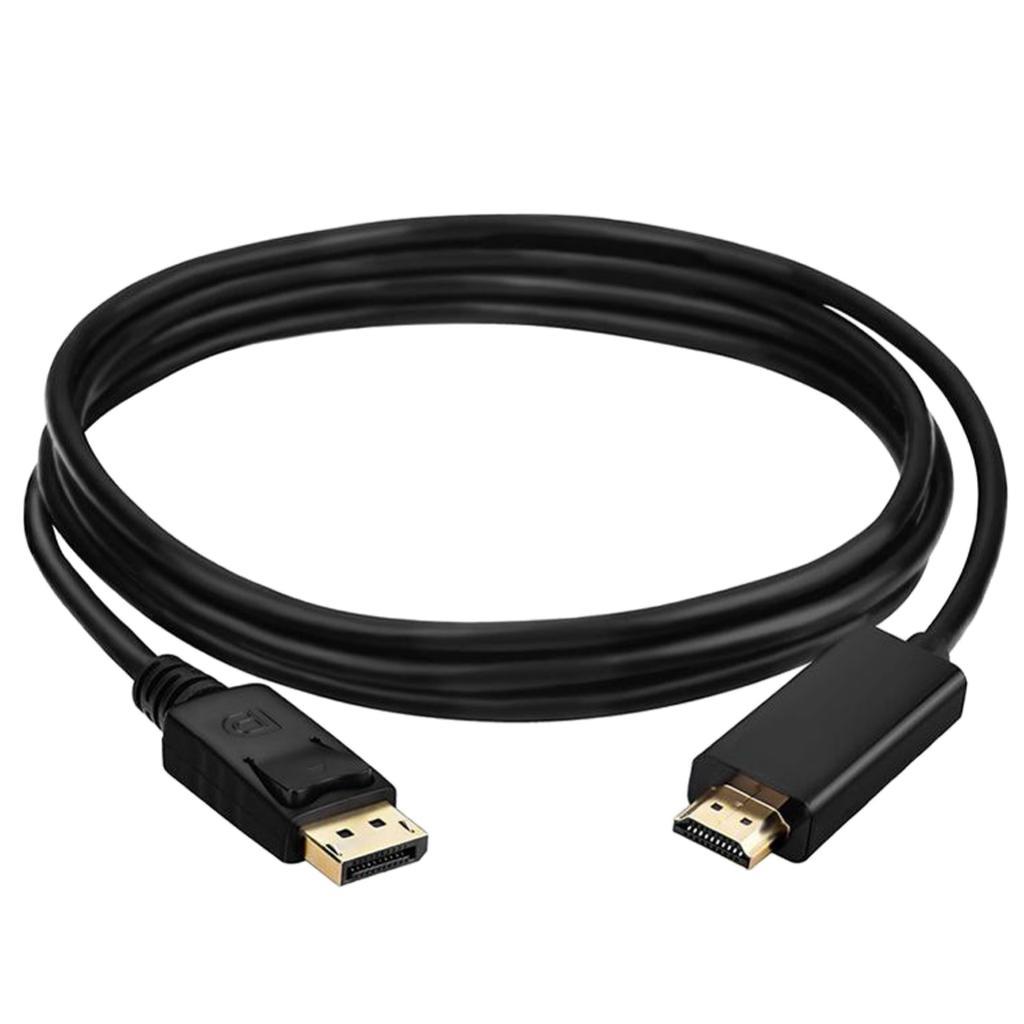 DP to   Cable Adapter Gold Plated Black