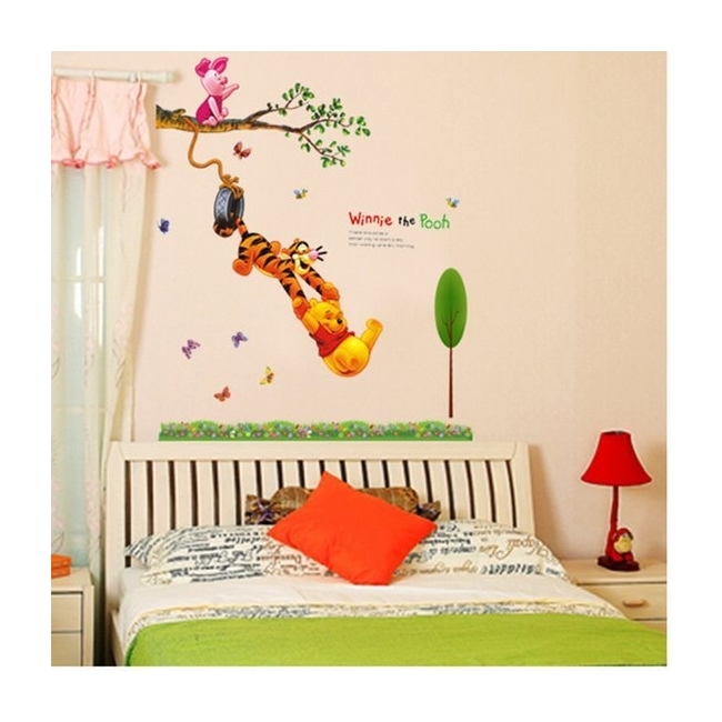 Decal Dán Tường Gấu Đu Dây EB10