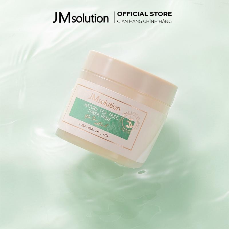 Nước Cân Bằng Dạng Bông Cho Da Mụn JMsolution Nature Tea Tree Toner Pad 150ml 70 Miếng