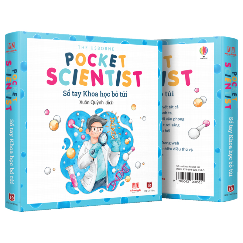 Sách Sổ Tay Khoa Học Bỏ Túi ( Pocket science ) - Cuốn Sách Sẽ Giải Quyết Thắc Mắc Quanh Ta, Từ Tự Nhiên Đến Khoa Học Và Công Nghệ - Á Châu Books, Bìa Cứng, In Màu