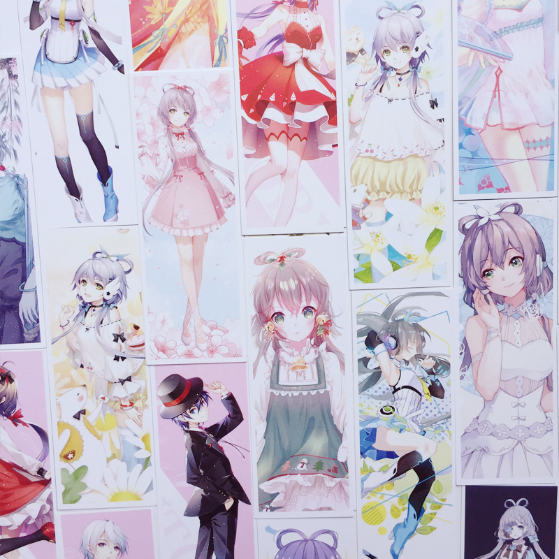 Hộp 36 Đánh Dấu Sách Bookmark Luo Tianyi Vocaloid - Thần Tượng Âm Nhạc