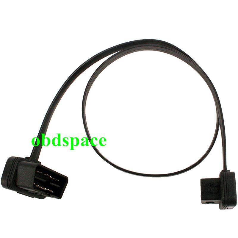 Phong cách mới nhất GPS cáp mở rộng, cáp phẳng mở rộng OBD OBD2 khuỷu tay nam sang nữ khuỷu tay phụ tùng ô tô cáp nối dài cáp mì