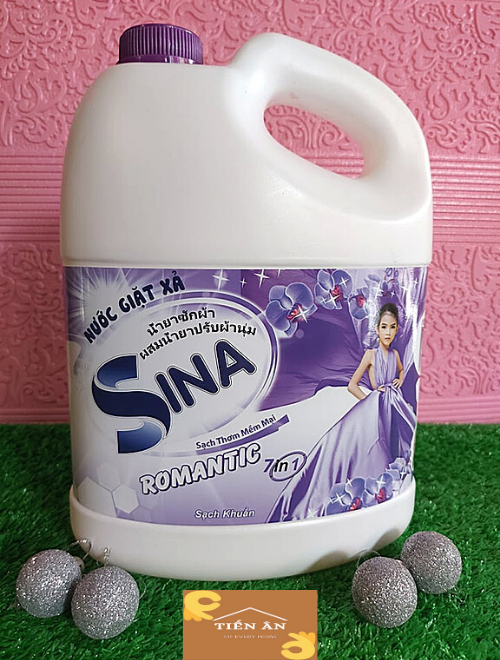Nước giặt xả quần áo SINA 7 in 1 3000ml