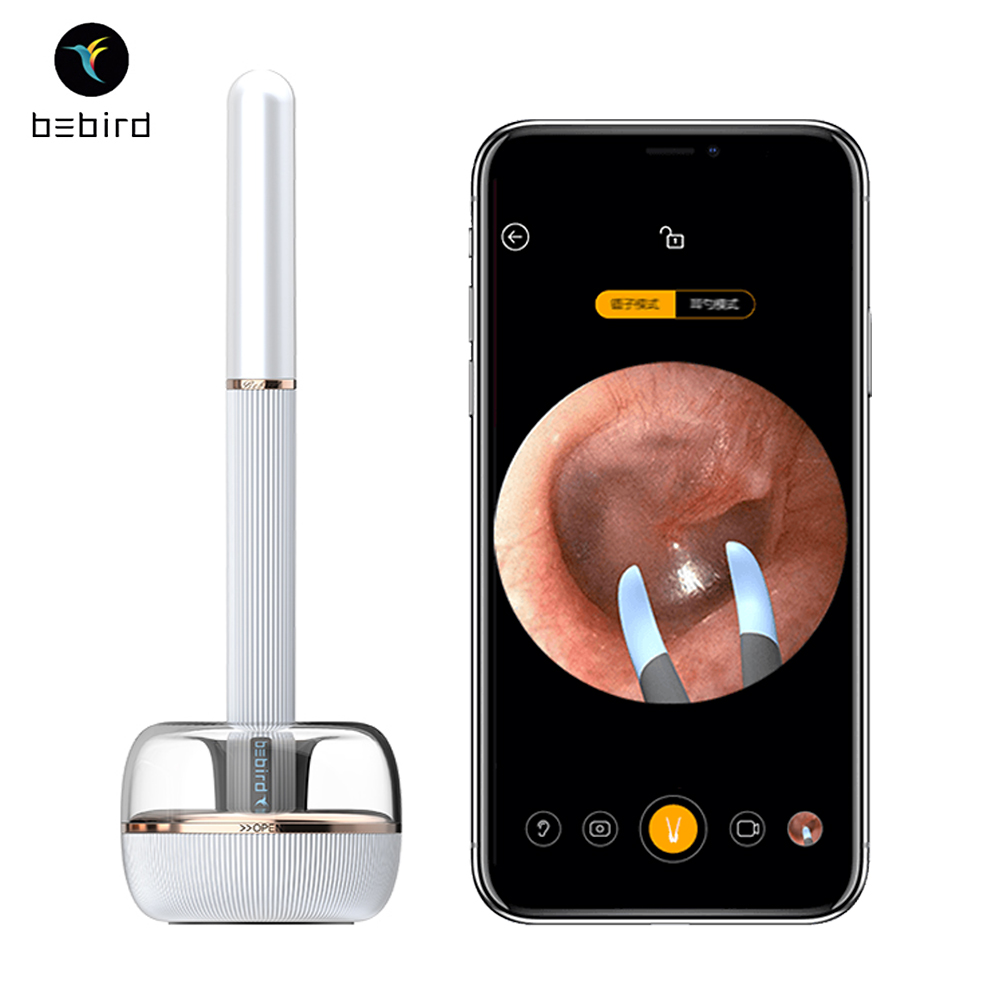 Thiết Bị Lấy Ráy Tai Bebird Smart Visual Earpick Stick Note3 1000W High-precision Endoscope Dual-use Earpick and Tweezers Wireless In-Ear
