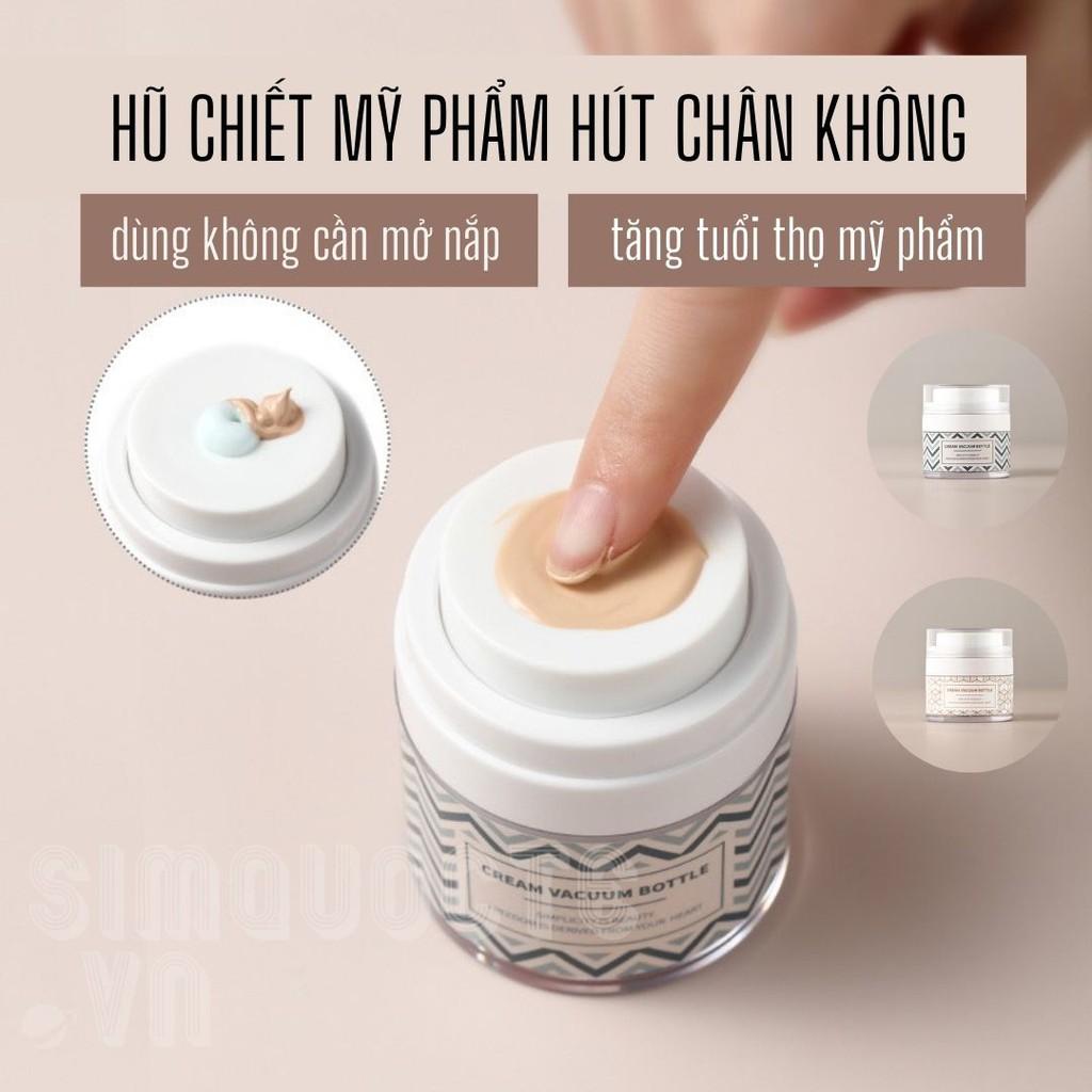 Hũ chiết mỹ phẩm kem nền hút chân không cao cấp lọ chiết kem dưỡng lotion kem mắt CCC15