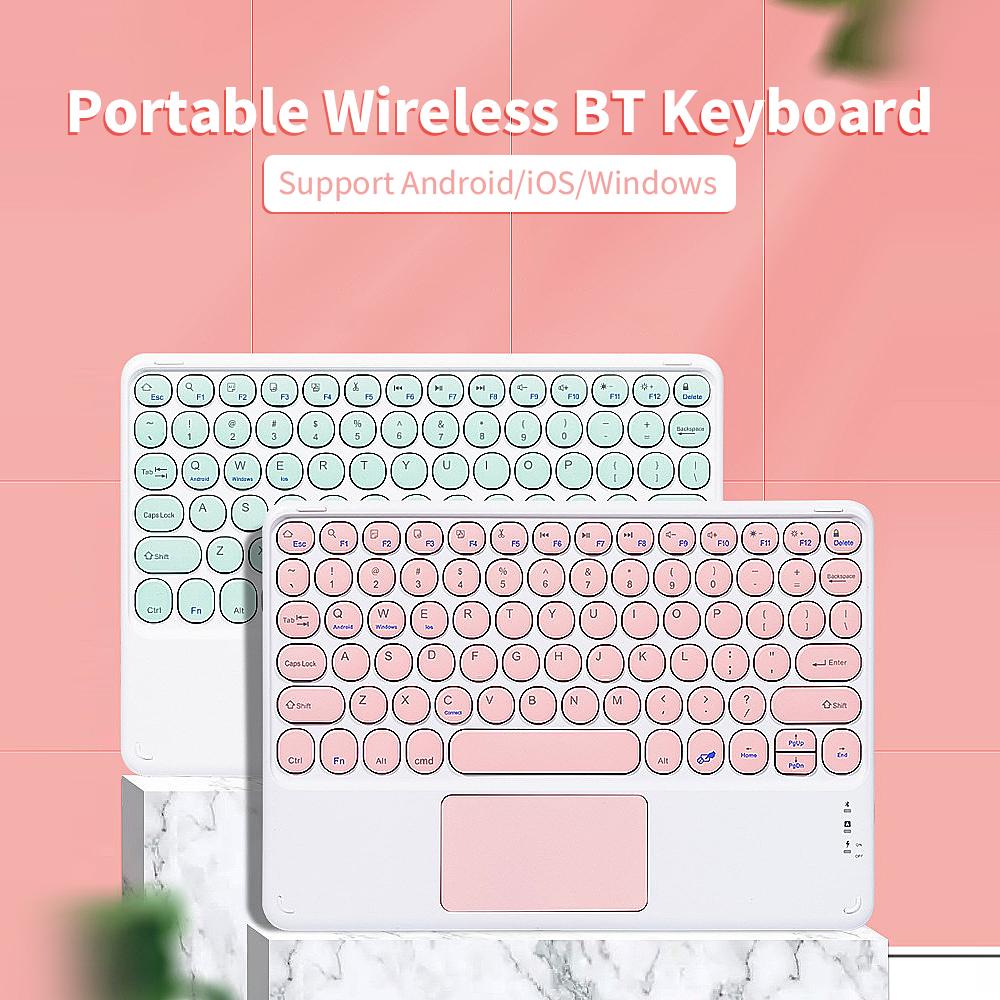 BT Keyboard Mouse Combo BT3.0 Wireless Rechargeable Keyboard Ergonomic Mouse Set Slim Design