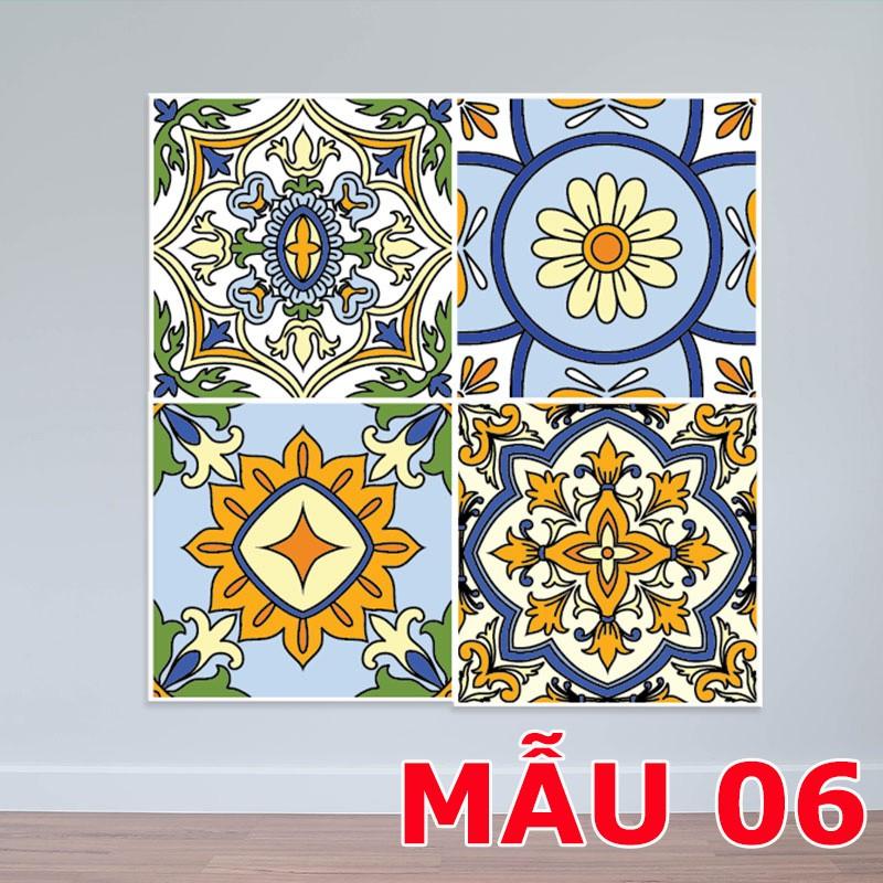 SẴN DECAL GẠCH BÔNG RETRO 36 Ô 20X20