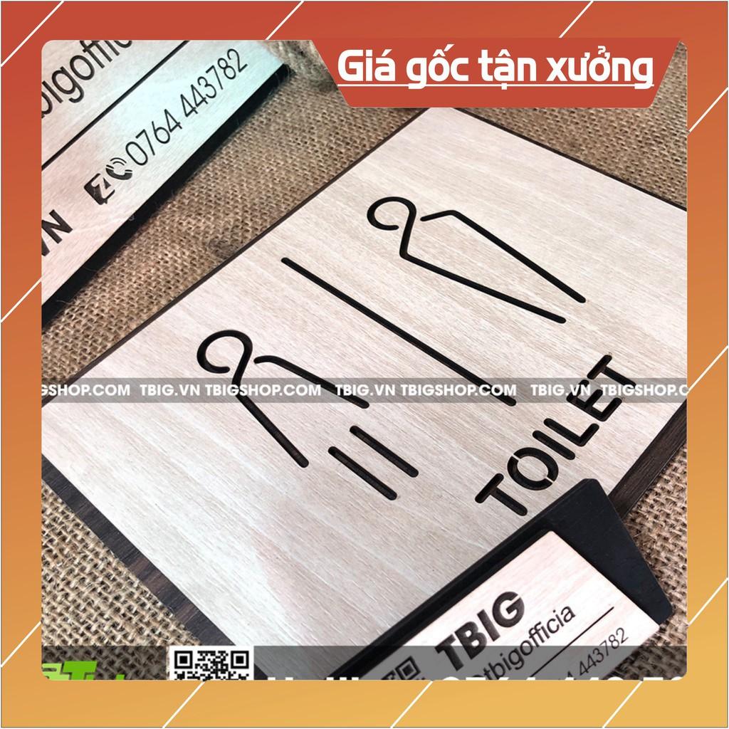 Bảng dán Toilet  2 lớp cắt laser sắc nét