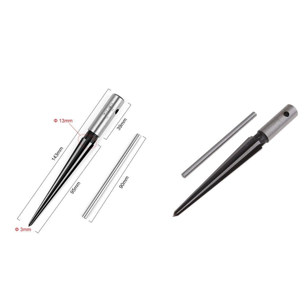 Stainless Steel Bridge Pin Endpin Hole Tapered Reamer for Guitar DIY Drilling Tool