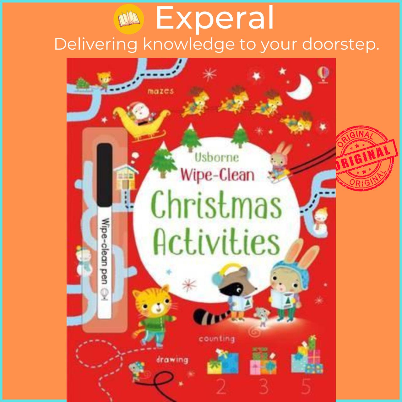 Sách - Wipe-Clean Christmas Activities by Kirsteen Robson