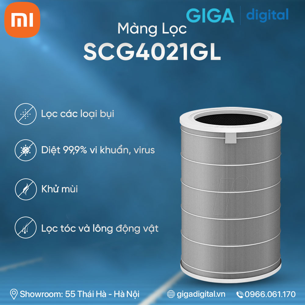 Màng lọc lõi lọc HEPA cho máy lọc không khí Xiaomi 3H, 1, 2, 2H, 2S, 3, 3C, 3H, Pro - Hàng Chính Hãng