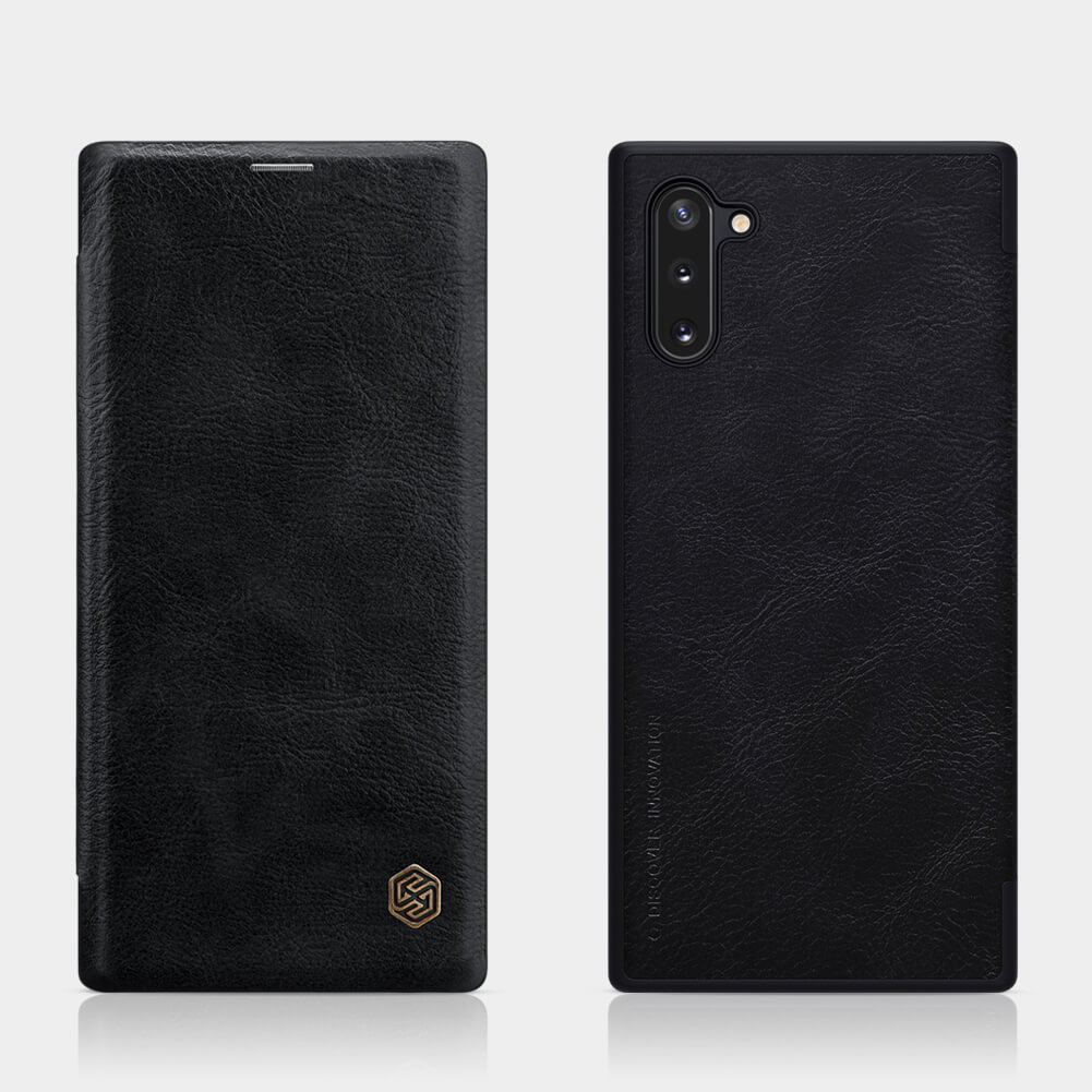 Bao da dành cho Samsung Galaxy Note 10 hiệu Nillkin Qin  - Hàng chính hãng