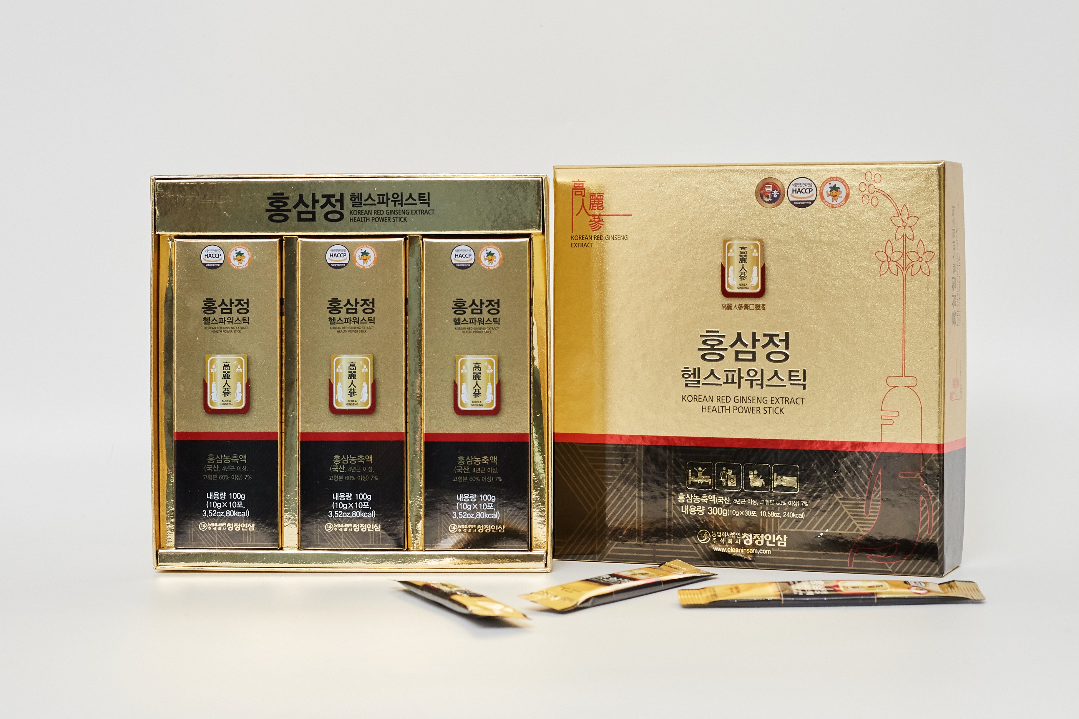 Tinh Chất Hồng Sâm Pha Sẵn Cao Cấp  (Korean Red Ginseng Extract Health Power Stick) 10ml x 30 gói