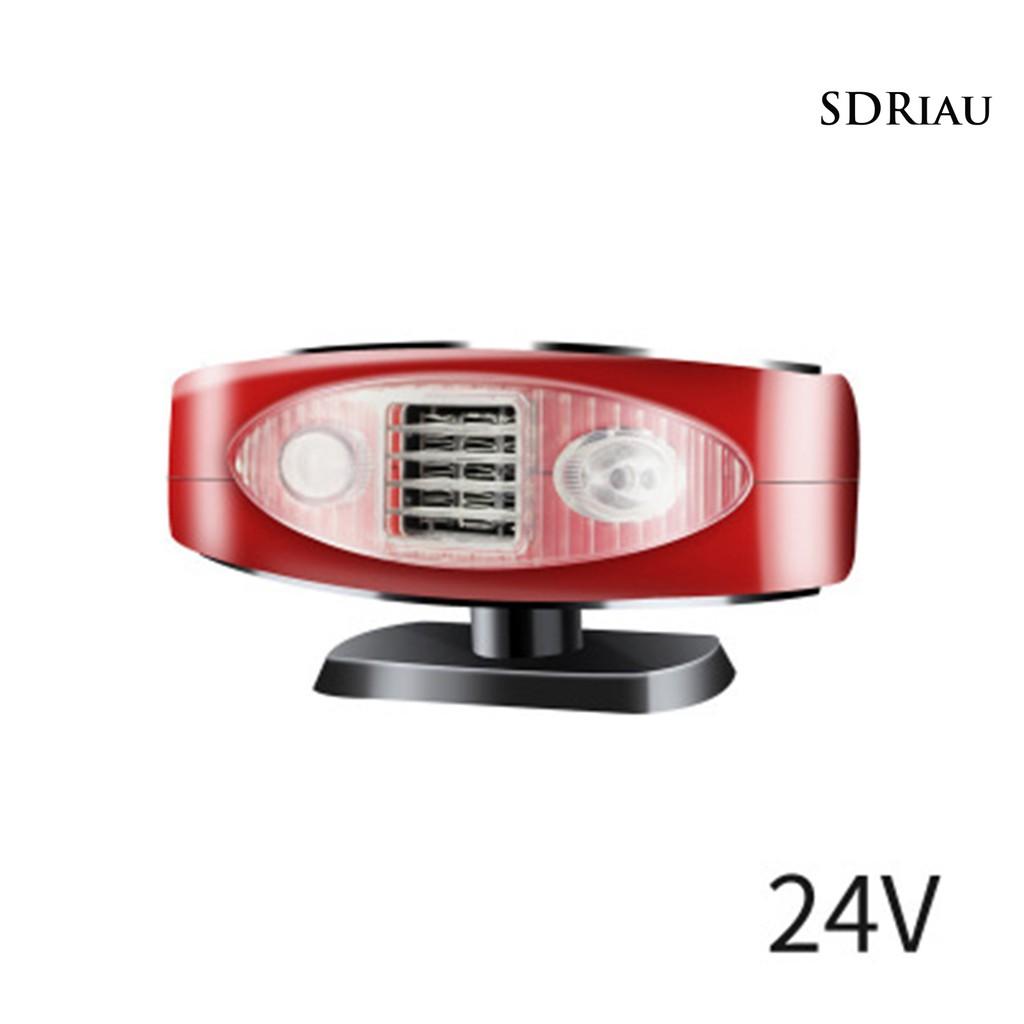 Quạt Sưởi Ấm Xpqp 12v / 24v Cho Xe Hơi Có Đèn Led Tiện Dụng