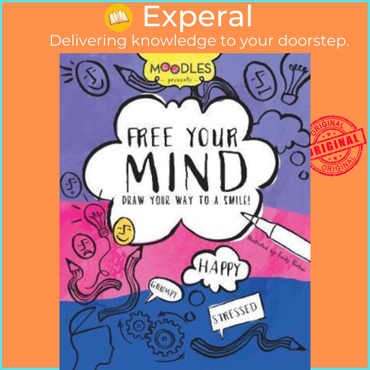 Sách - Moodles Presents Free Your Mind : Draw Your Way to a Smile! by Emily Portnoi