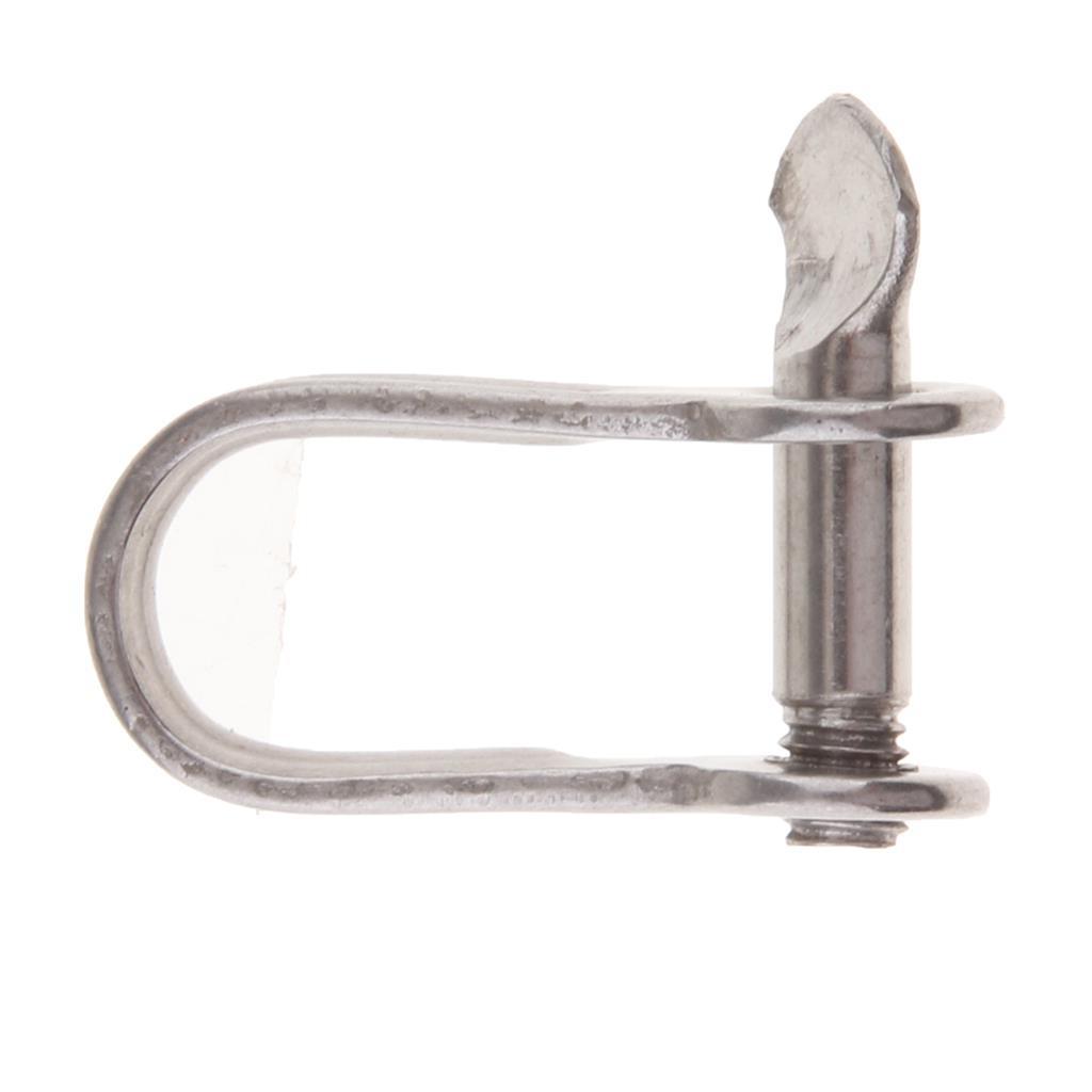 304 Stainless Steel Captive Pin D - shackle Boat / Marine / Shade / Sailing , 4mm