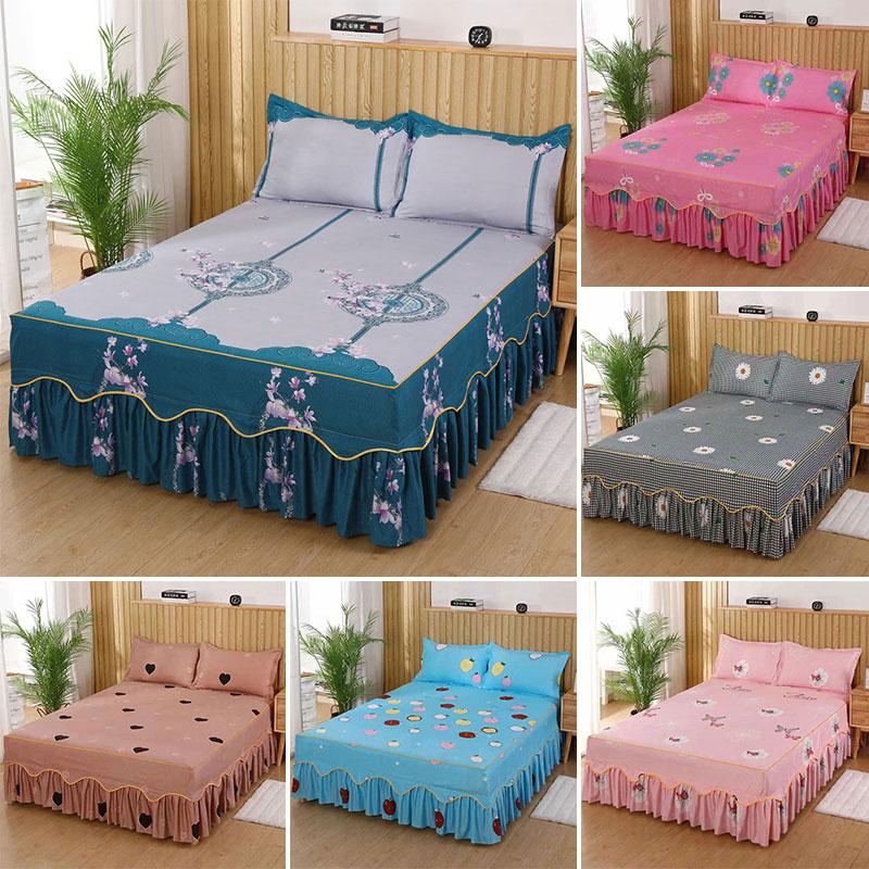 3 Chiếc Giường Trên Giường Với Vỏ Gối Chống Bụi Chống Trượt Trải Giường Giường Nhà Trải Giường Dùng Cho Giường Đôi Tờ