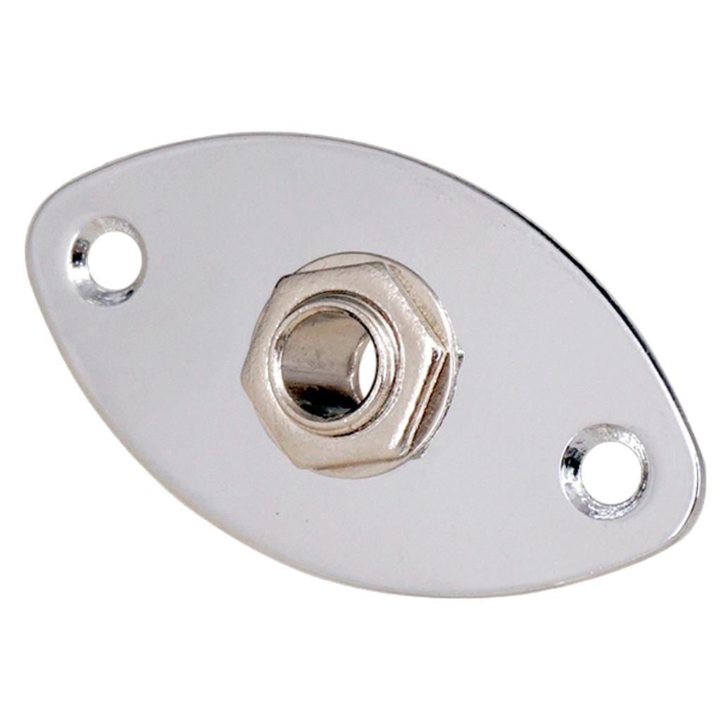 2-5pack Jack Plate With 1/4" 6.35mm Electric Guitar Bass Jack Plug