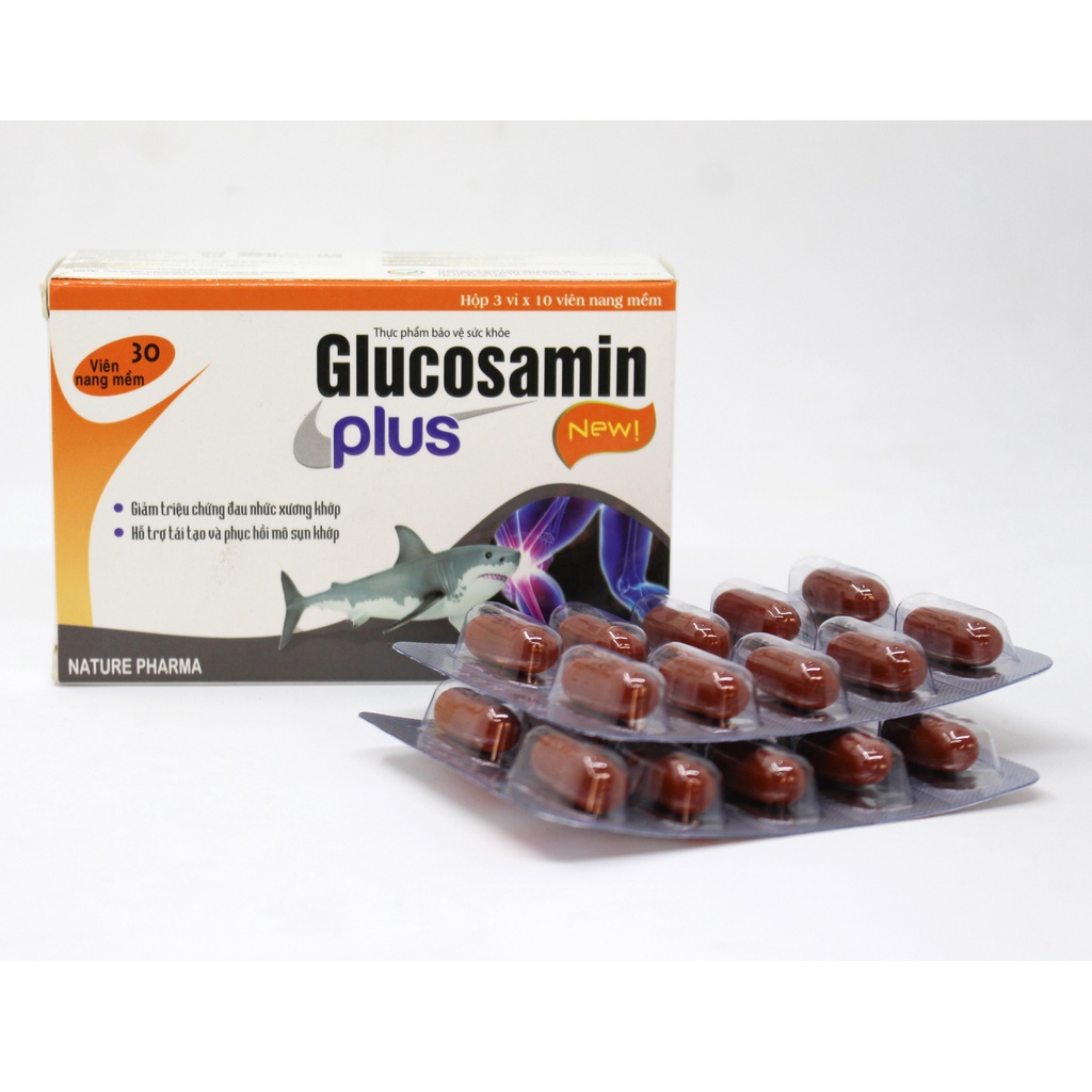 Viên Xương Khớp Glucosamin Plus Hỗ Trợ Tăng Tiết Dịch Khớp, Tái Tạo, Phục Hồi Mô Sụn - Greenmec