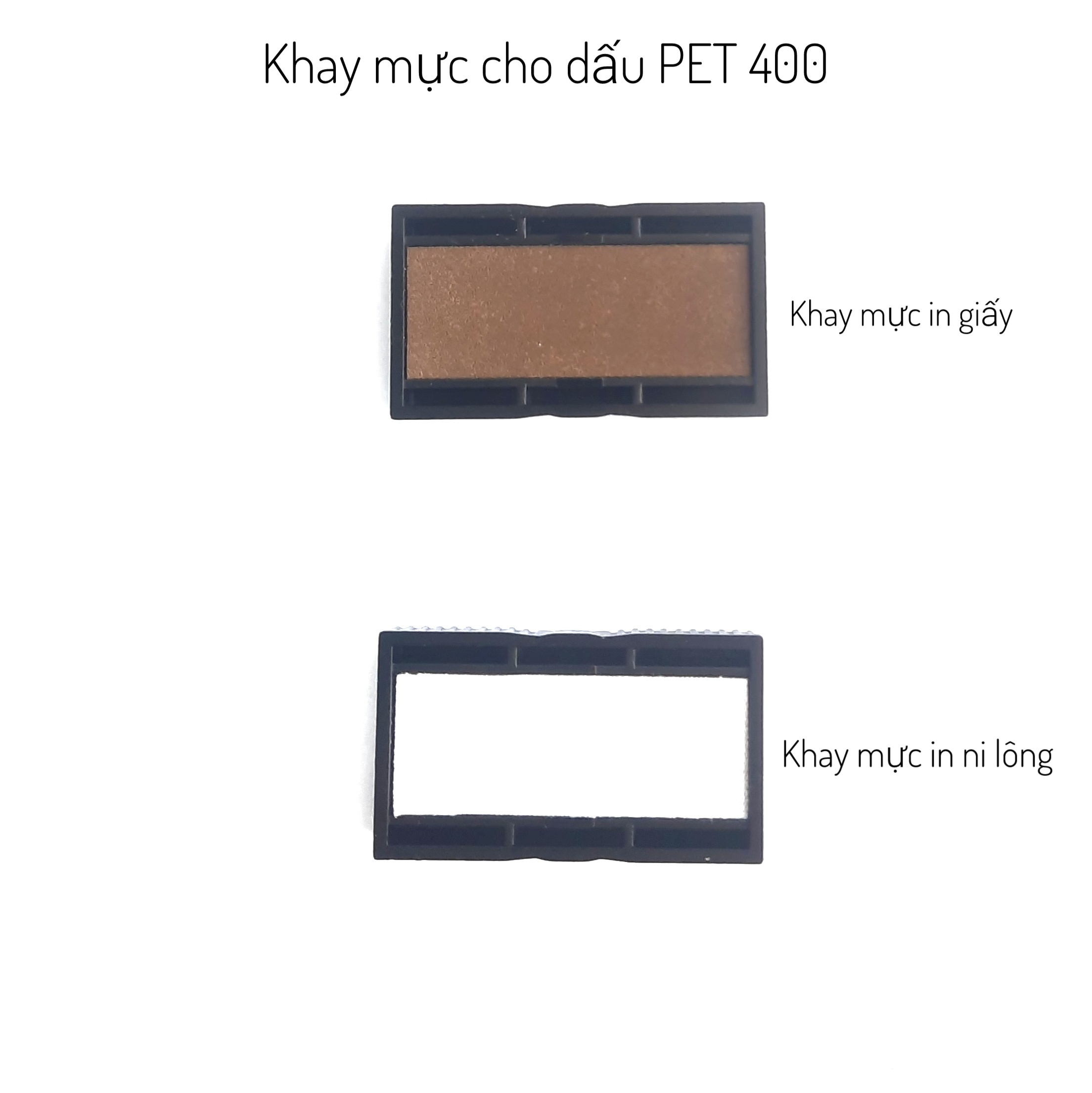 Khay mực,tampon mực dấu ngày,tháng,năm PET 300, PET 400 shiny