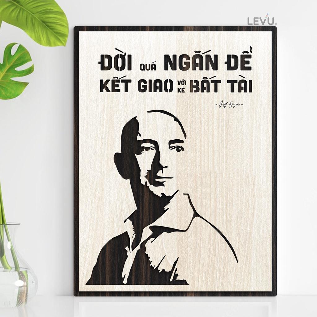 Tranh status ngắn gọn về lời khuyên của Jeff Bezos ý nghĩa LEVU NT11