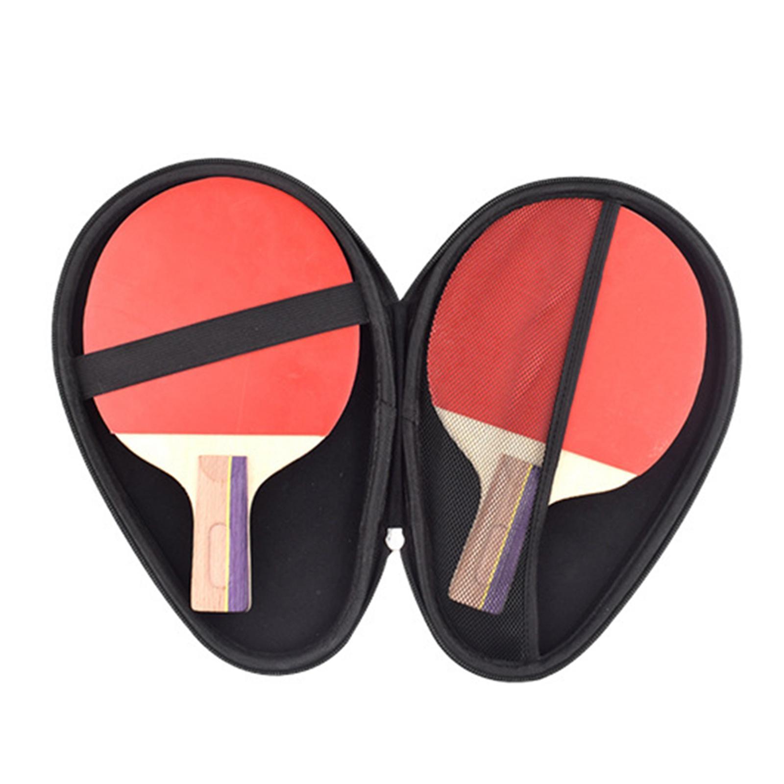Table Tennis Racket Bag EVA Wear Resistant Sturdy for Outdoor Training