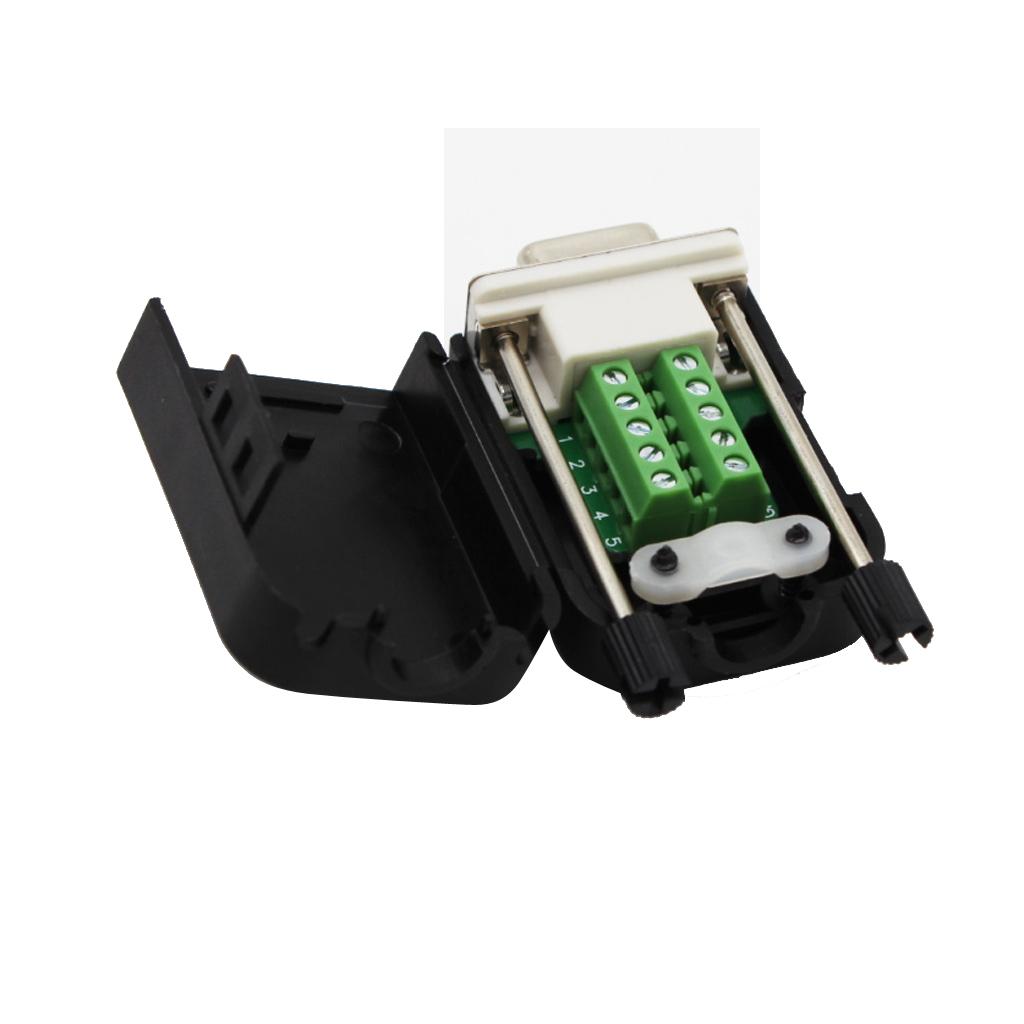 DB9 Teeth Type Connector 9 Pin Female Adapter RS232-Terminal Module