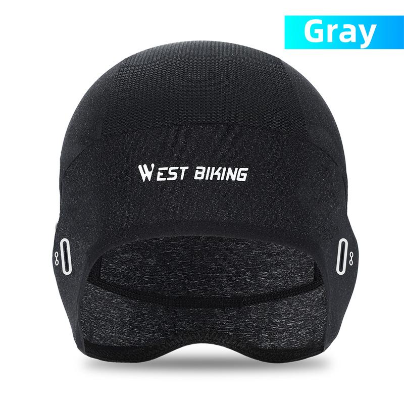 West đạp xe mùa hè mát mẻ đạp xe Mũ nam mũ Ice Silk Mũ xe đạp nhanh xe đạp khô mũ bảo hiểm mũ bảo hiểm nhanh chóng Color: B Gray