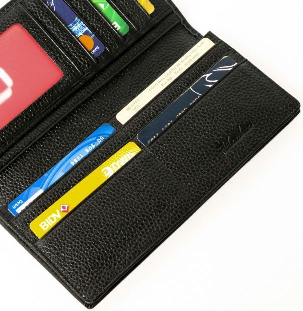 Ví da nam FTTLEATHER mã 8040C-BL