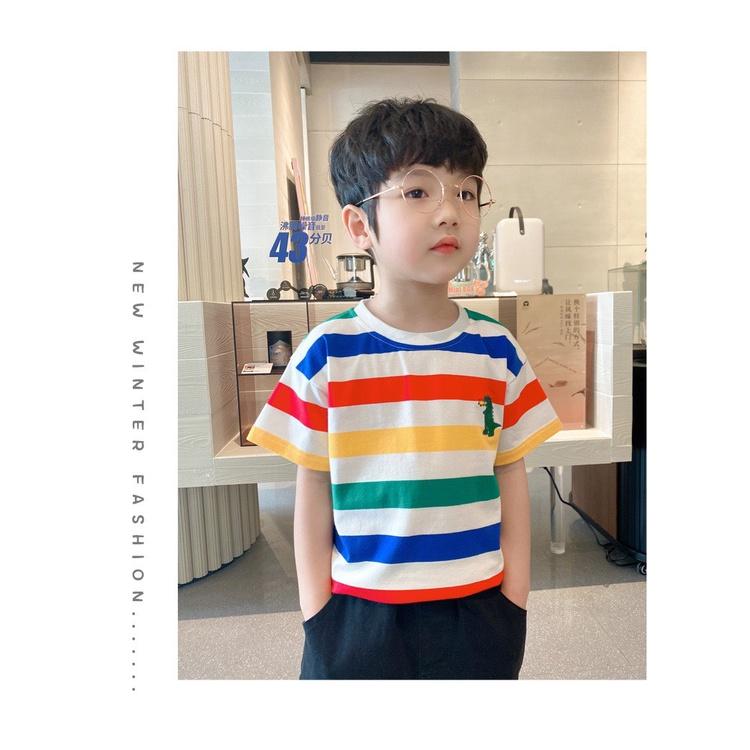 Áo thun bé trai size đại trẻ em, áo phông cộc tay cotton 12-38 kg