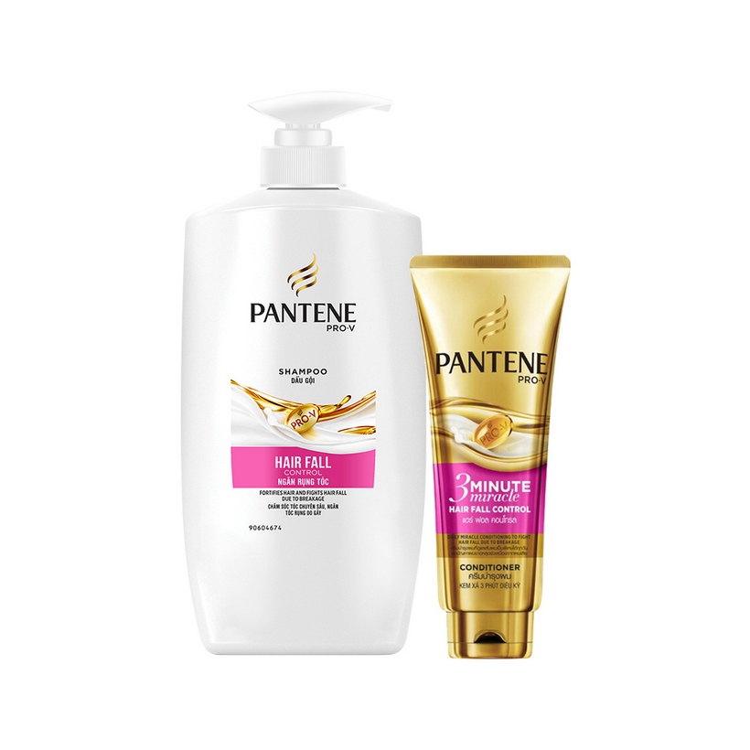 Bộ Dầu gội Pantene Phục Hồi Hư Tổn 650ML &amp; Kem xả 3 phút diệu kỳ 150ML