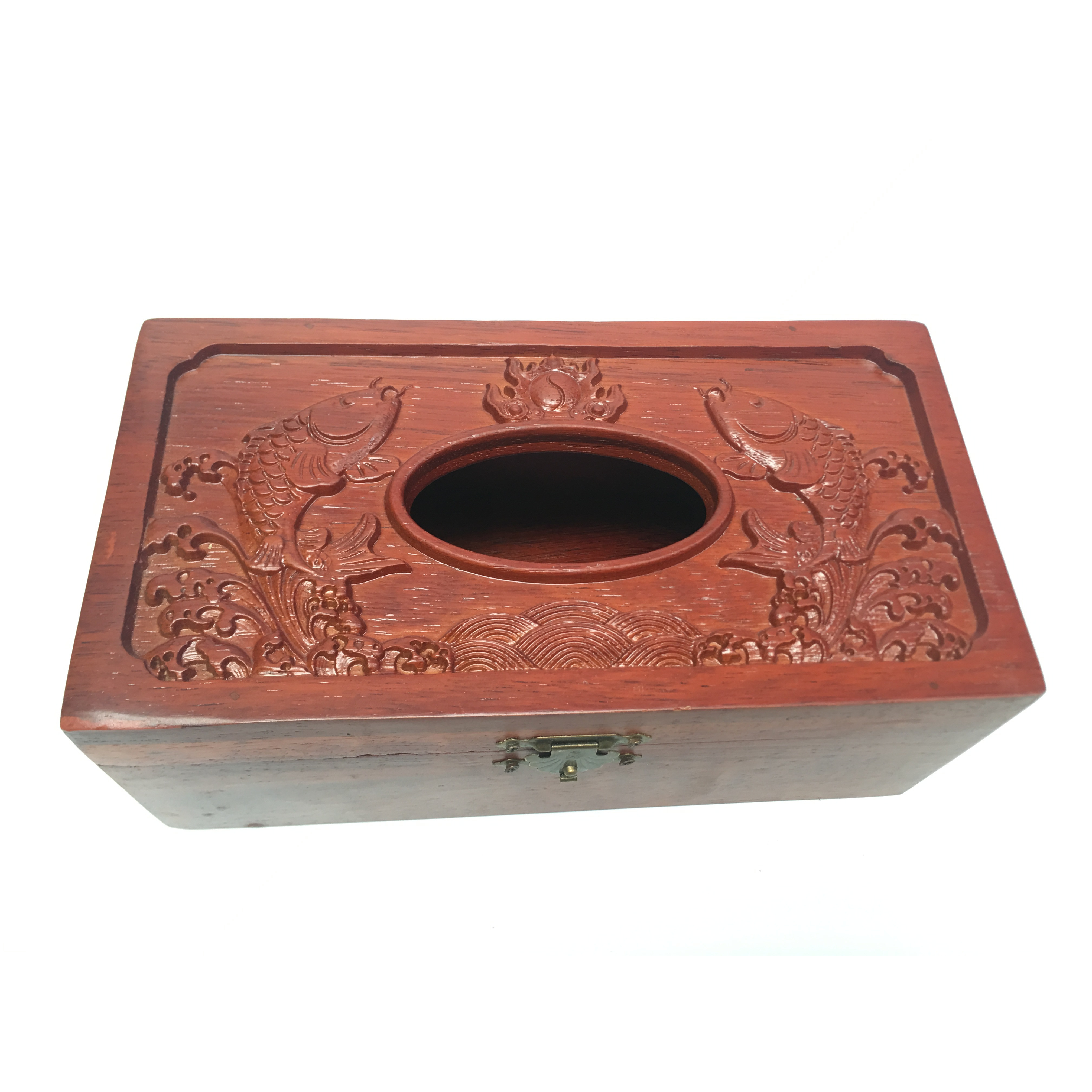 Hộp đựng giấy ăn gỗ hương kích thước 22x11x9cm