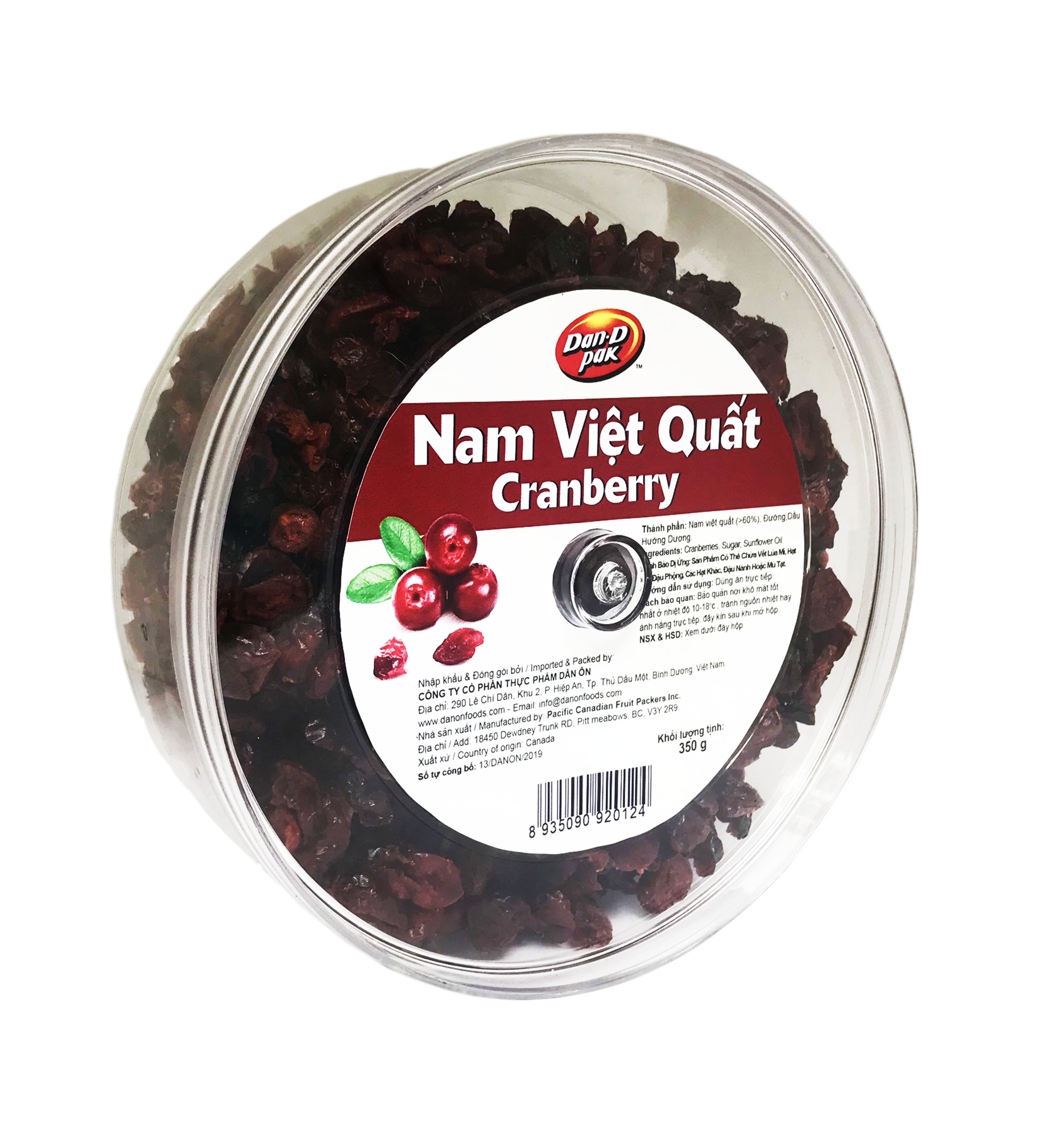 Nam Việt Quất – Cranberry 350gr