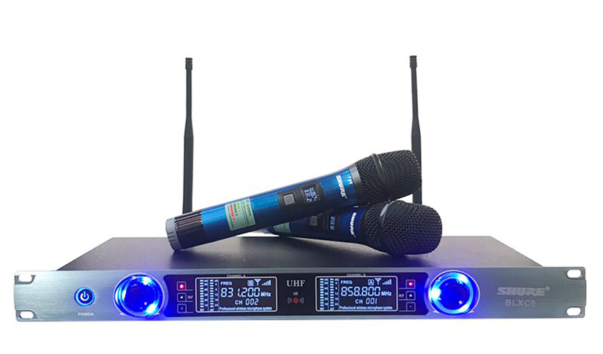 Micro không dây Shure BLXC9 - Mic karaoke gia đình, sân khấu - Độ nhạy cao, bắt sóng xa, chống hú rít - Thiết kế sang trọng, bắt mắt -  Dễ dàng phối ghép với các thiết bị âm thanh khác - Hàng nhập khẩu loại I
