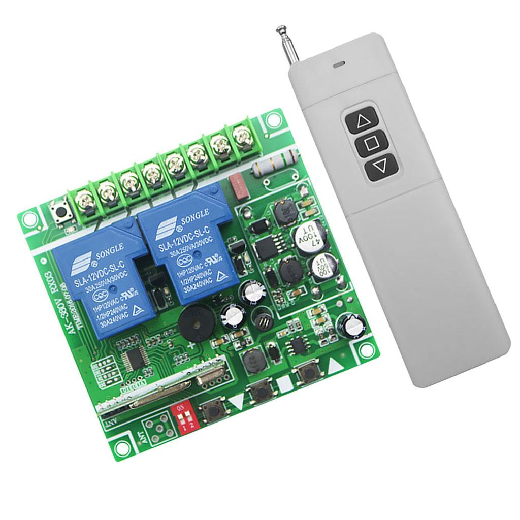 12V-48V 3000m Wireless Remote Control 2 Channel 433mhz Light Switch Module
