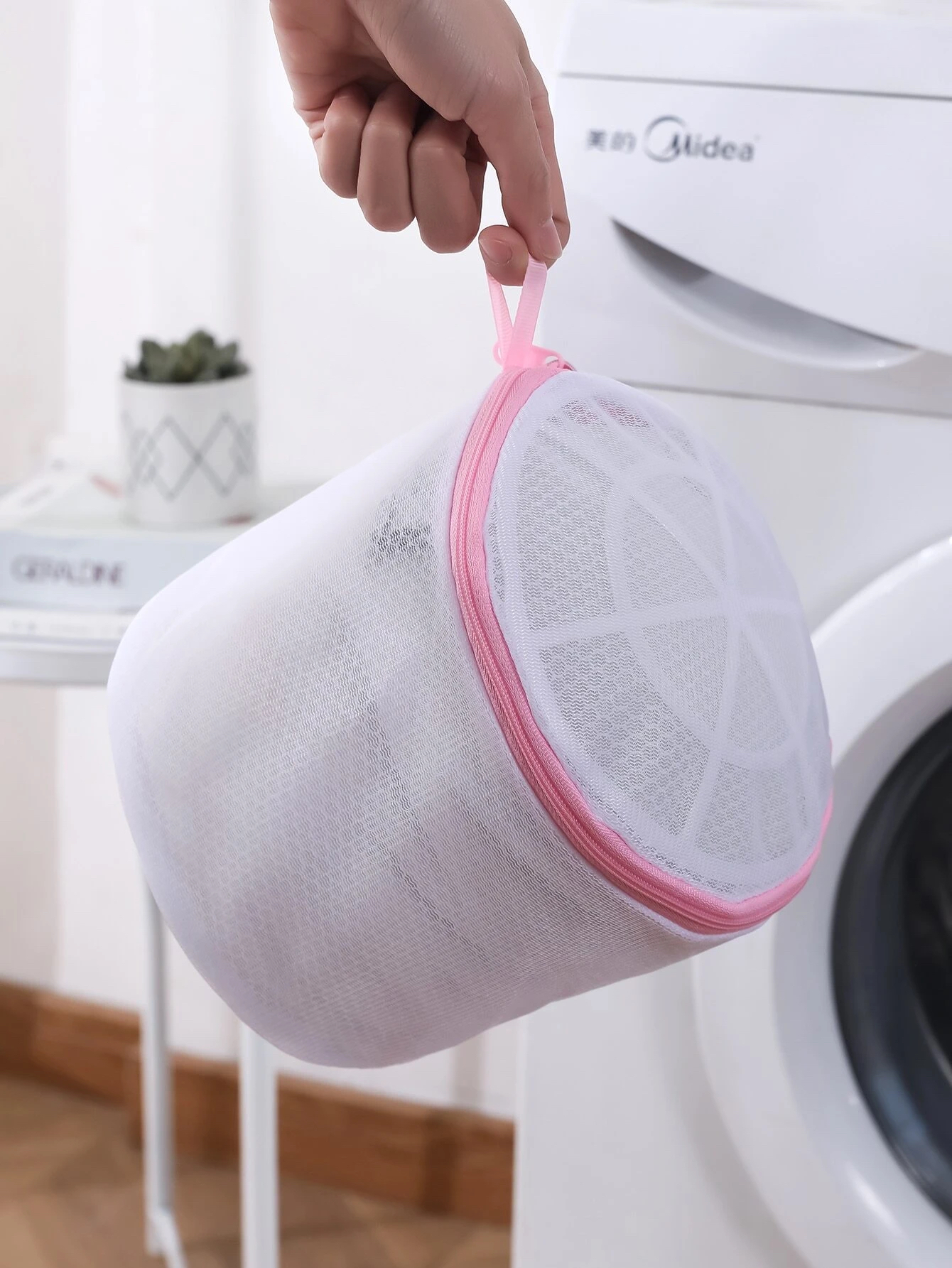 Túi lưới đựng quần áo lót dầy có gọng, khung nhựa bảo vệ gọng áo ngực chống rách móc cho lụa tơ len cho máy giặt