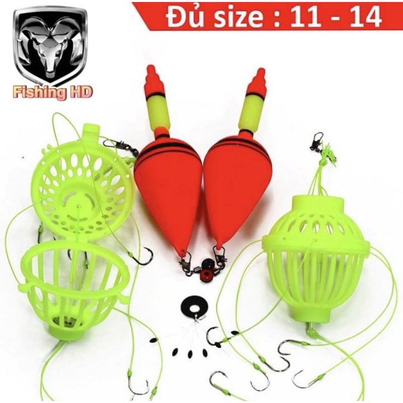 Bộ Lưỡi Câu Bom Mè Lưỡi Câu Lăng Xê Cá Mè LC13 đồ câu FISHING_HD