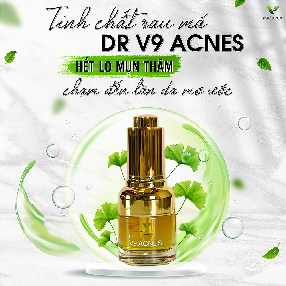 Serum Xóa Mụn V9Queen, Giúp Mờ Thâm Nám Dưỡng Trắng Da 20ml