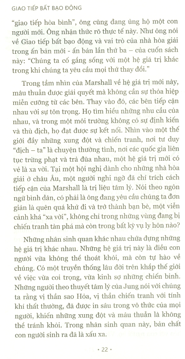 GIAO TIẾP BẤT BẠO ĐỘNG (Nonviolent Communication) - Marshall B. Rosenberg, Ph.D - Lê Nguyễn Trần Huỳnh dịch - Tái bản 2023 - (bìa mềm)