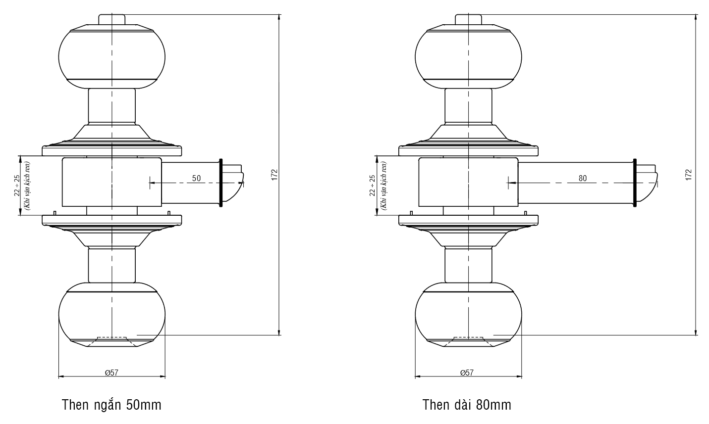 Ổ khóa tay nắm tròn Việt Tiệp 04213